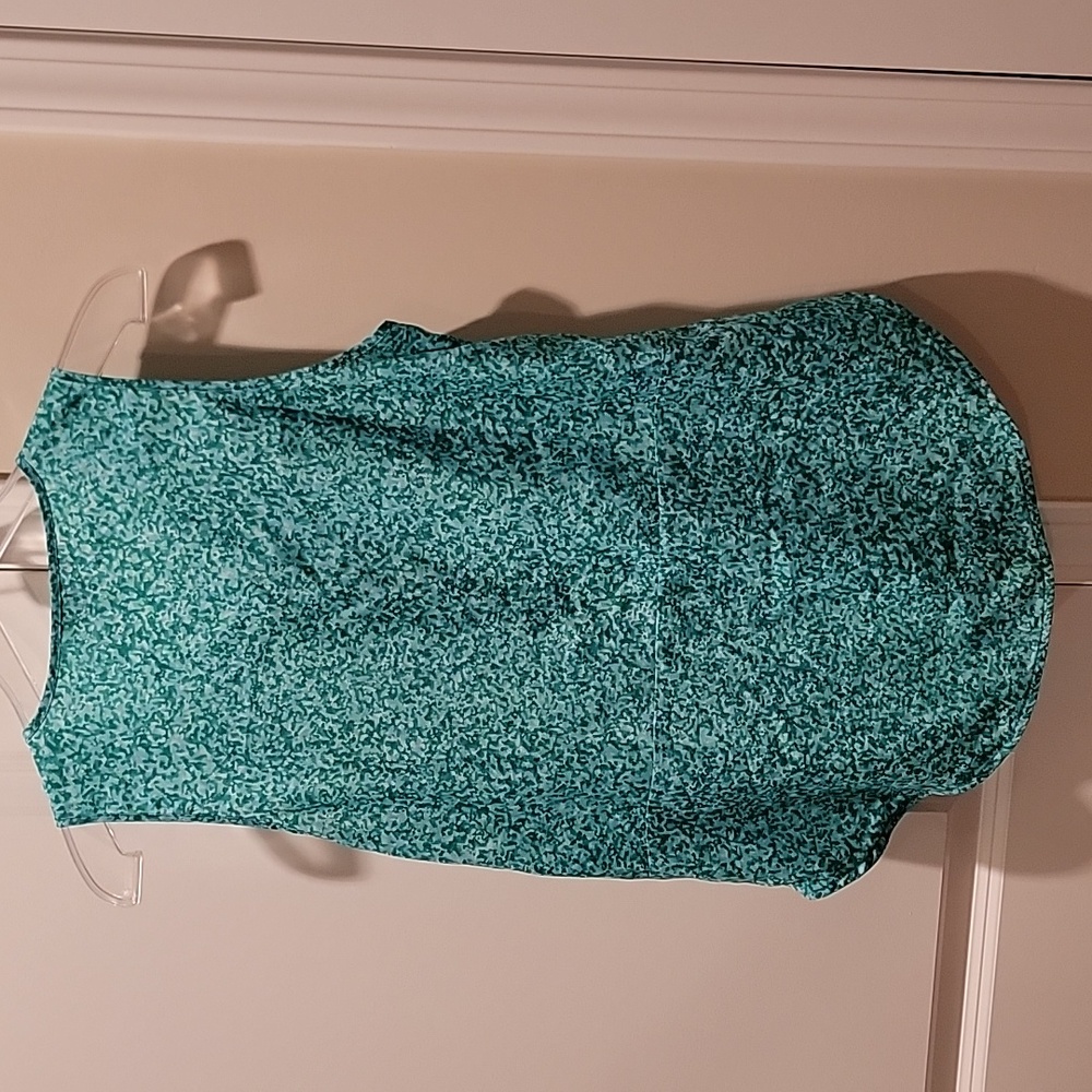 Michael Kors sleeveless, green and blue sleeveless blouse - Picture 5 of 5